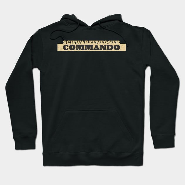 Commando - Schwarzenegger 1985 - 1 Hoodie by MalcolmDesigns